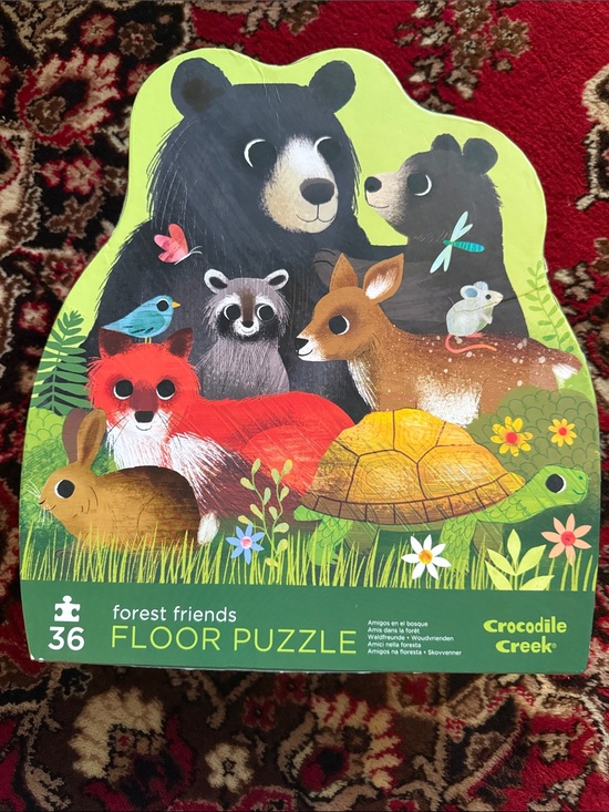Crocodile Creek Other - Crocodile Creek Forest Friends Floor Puzzle — Green